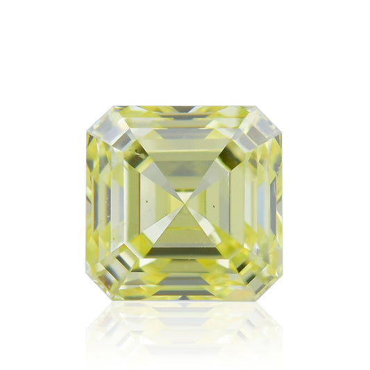 0,44 Karat Fancy Intense Yellow Asscher-Diamant SI1 IGI