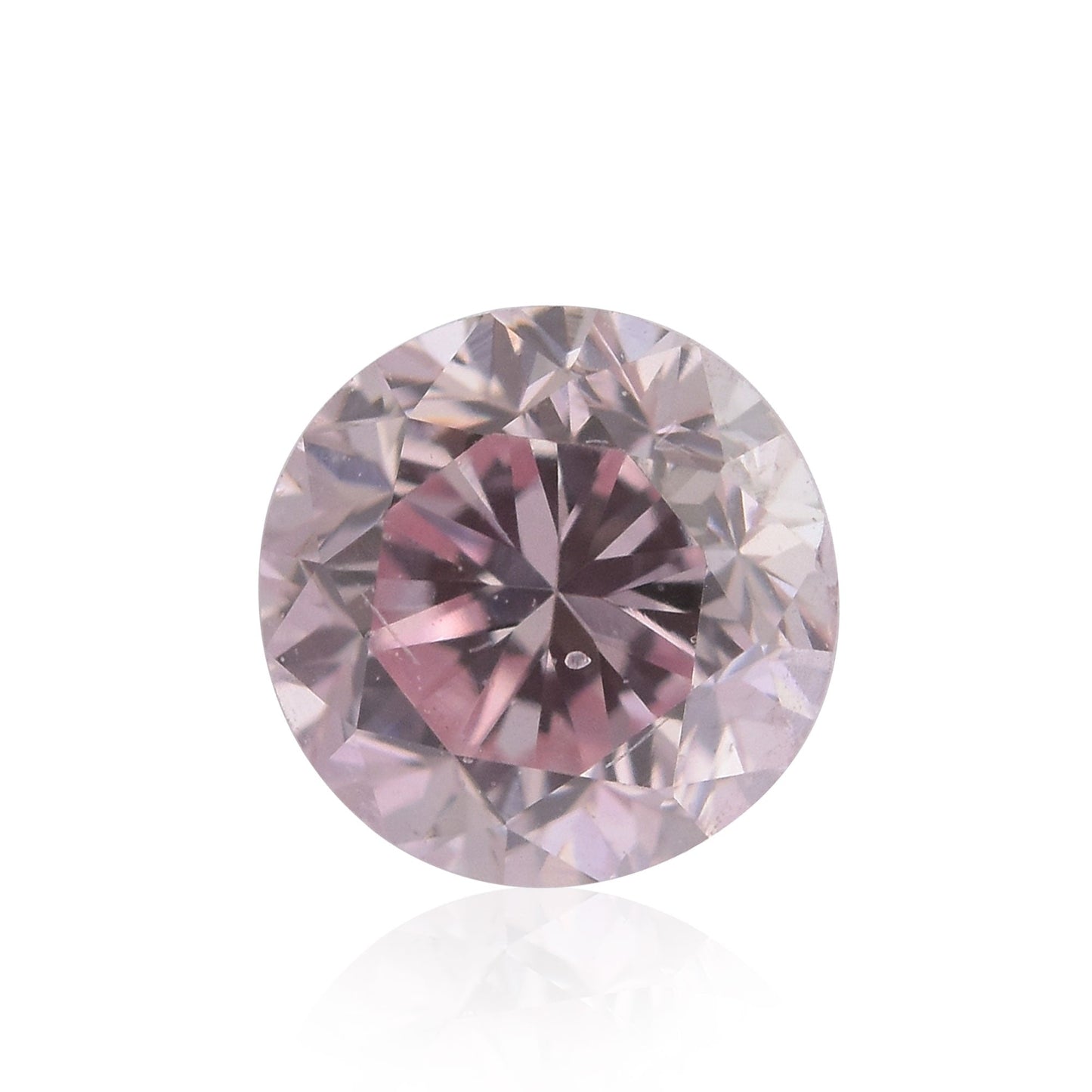 0,26 Karat Fancy Purplish Pink Runder Brillanter Argyle Diamant SI1 GIA