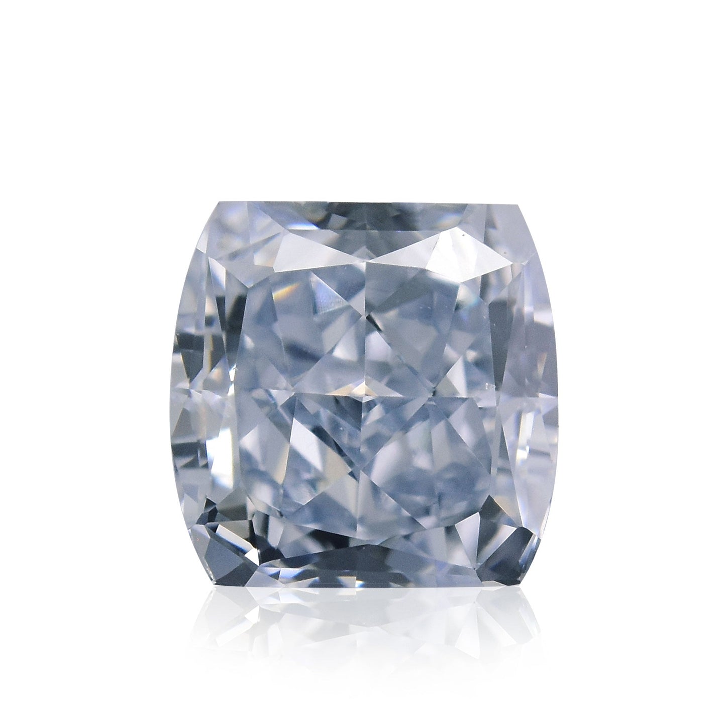 0,59 Karat Fancy Blue Cushion Diamond VS1 GIA