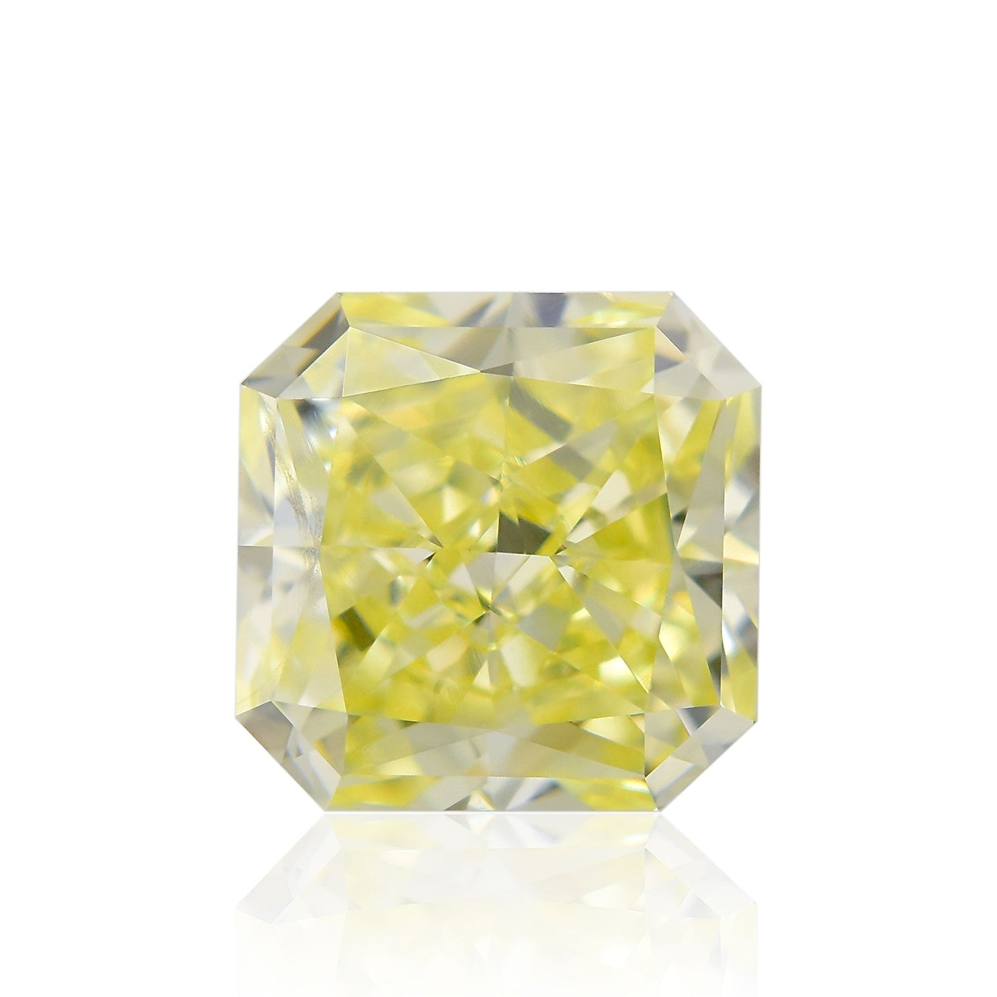 0,71 Karat Fancy Yellow Radiant VVS2 IGI