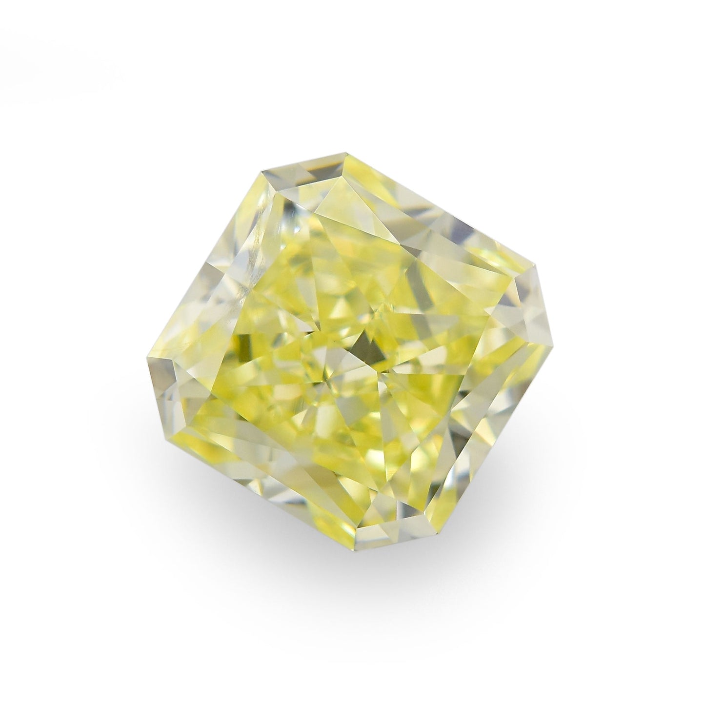 0,71 Karat Fancy Yellow Radiant VVS2 IGI