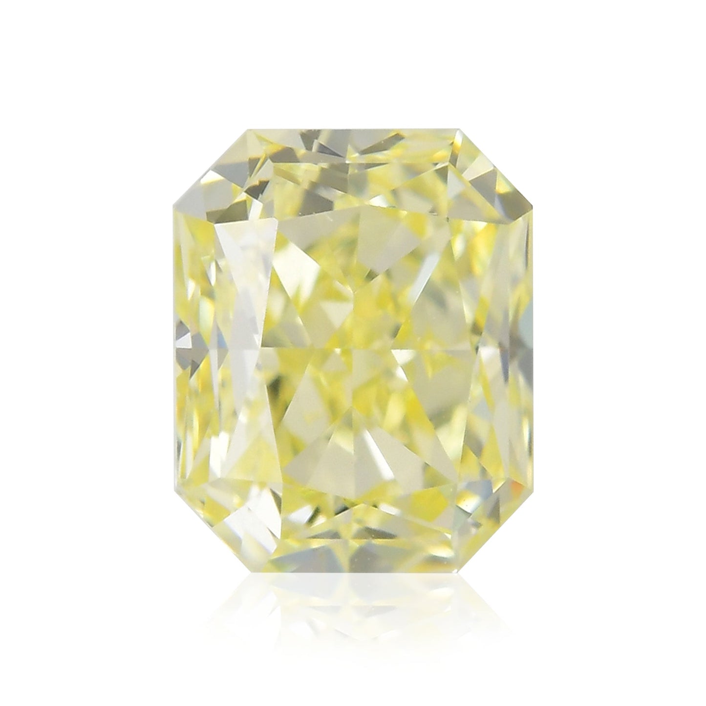 0,54 Karat Fancy Yellow Radiant VVS2 IGI