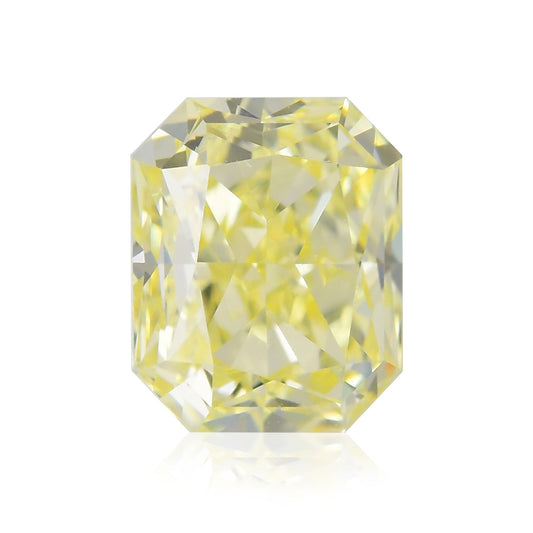0.54 Carat Fancy Yellow Radiant Diamond VVS2 IGI