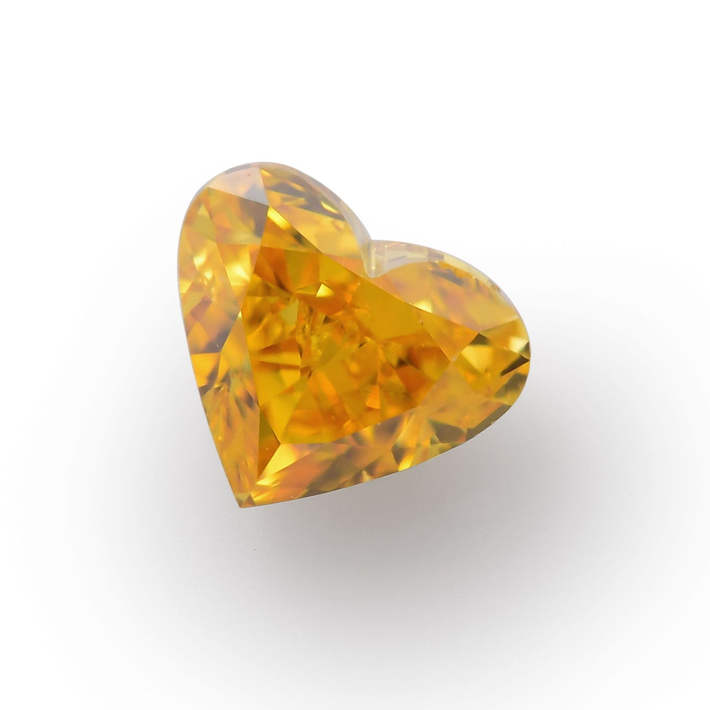 0,31 Karat Fancy Intense Orange Yellow Heart Diamant SI1 GIA