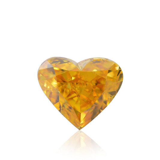 0,31 Karat Fancy Intense Orange Yellow Heart Diamant SI1 GIA