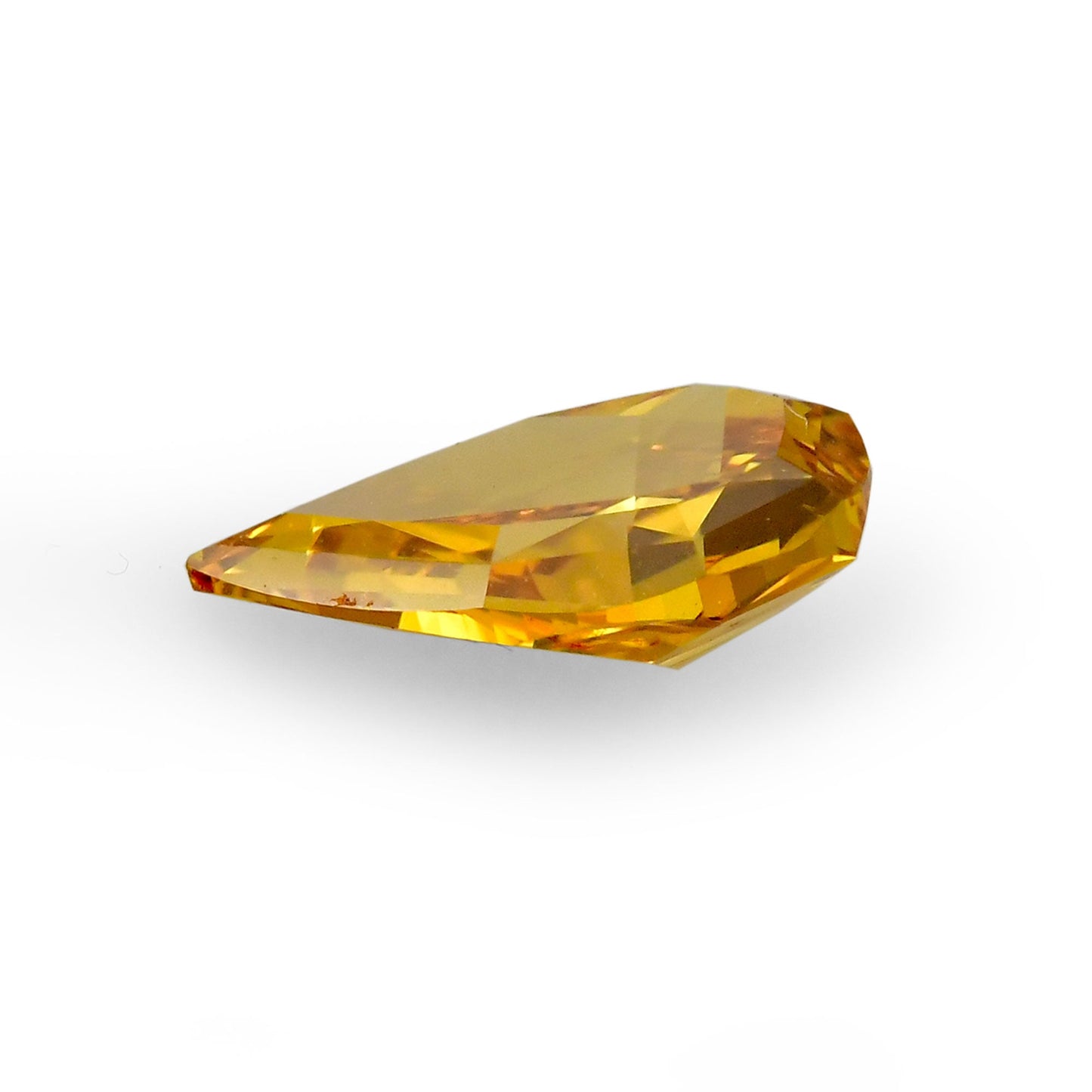 1,01 Karat Fancy Deep Orange Yellow Birnenförmiger Diamant SI1 GIA