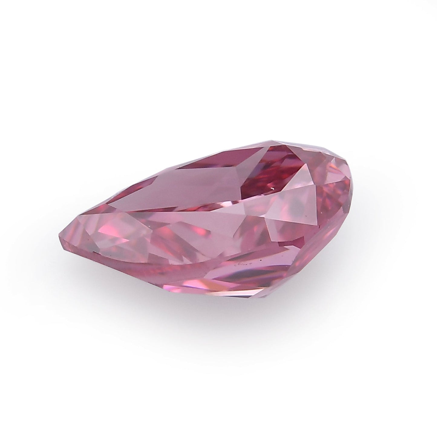 0,28 Karat Fancy Vivid Purplish Pink Birnenförmiger Diamant VVS2 GIA