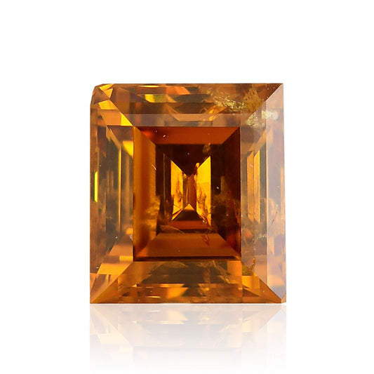 0,49 Karat Fancy Deep Yellow Orange Emerald Diamond I1 GIA