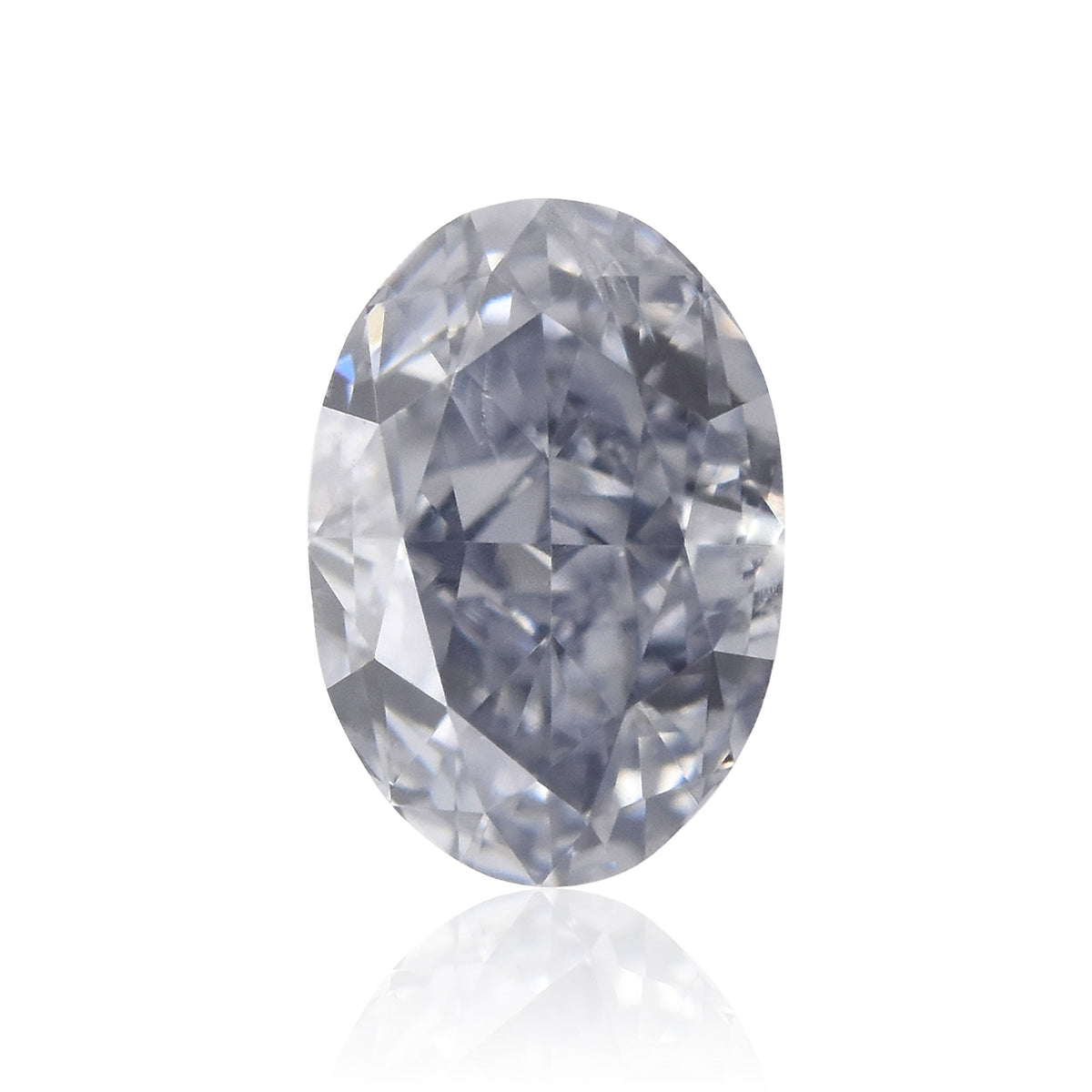 0.16 Carat Fancy Grayish Blue Oval Diamond (SI2) GIA