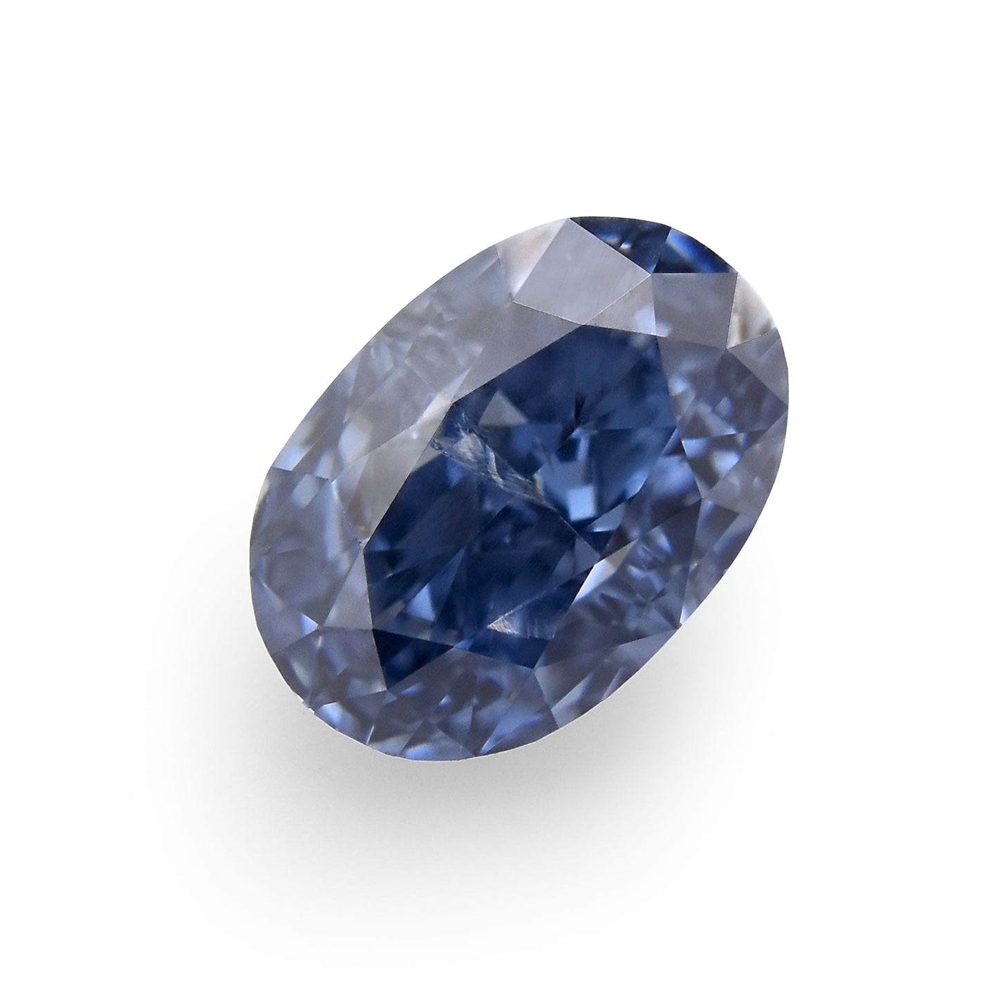 0,24 Karat Fancy Deep Blue Ovaler Diamant (I1) GIA