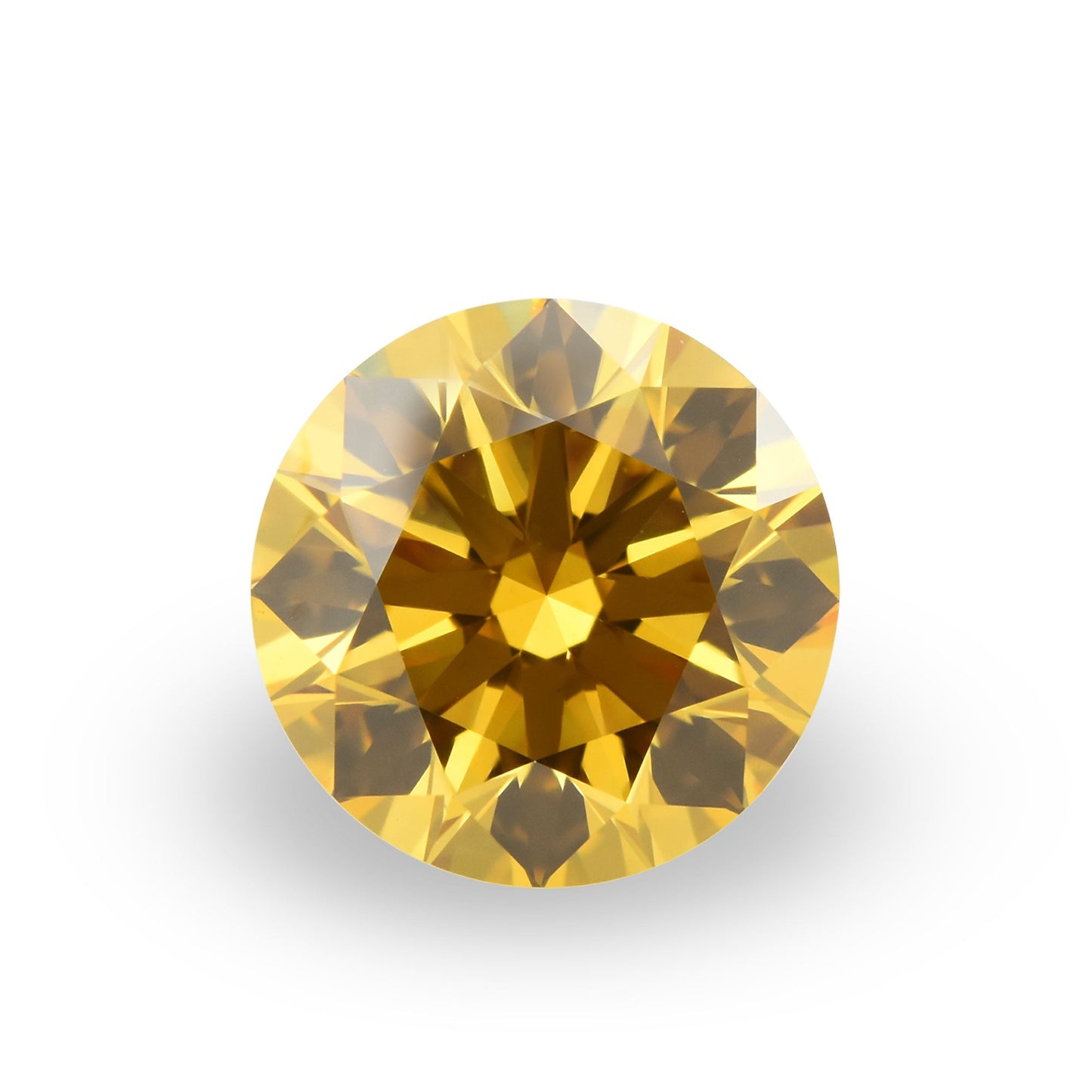 1.25 Carat Fancy Intense Orange Yellow Round Brilliant Diamond VS1 GIA