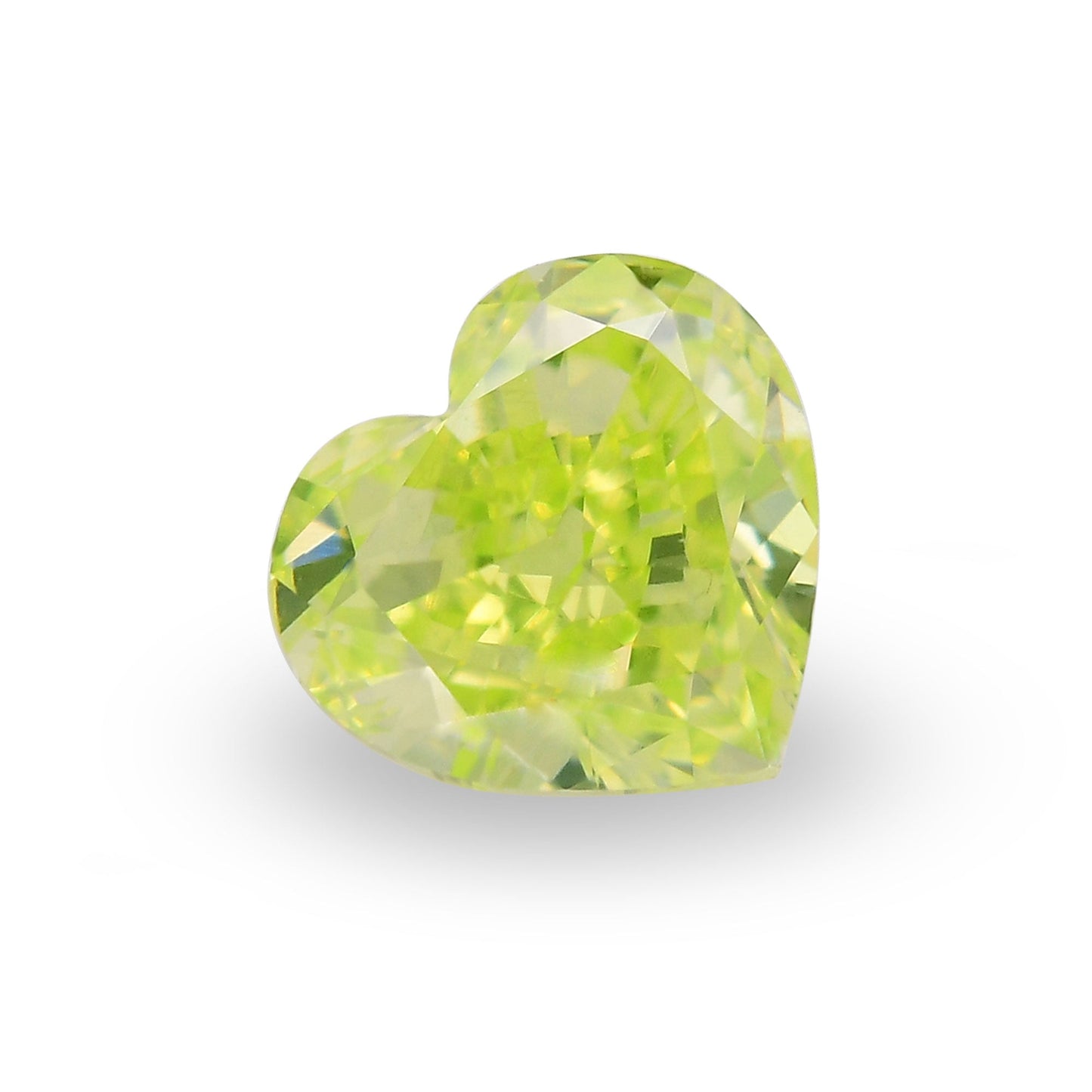 0,51 Karat Fancy Intense Grün-Gelb Herzförmiger Diamant VS1 GIA