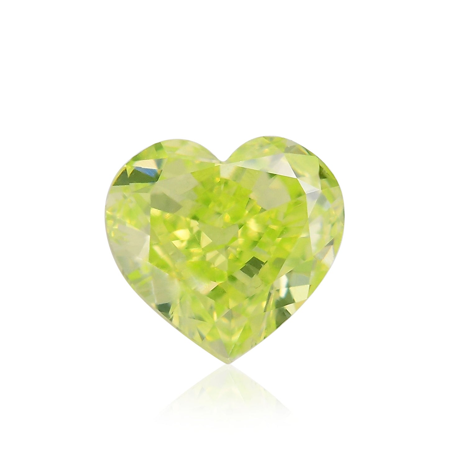 0,51 Karat Fancy Intense Grün-Gelb Herzförmiger Diamant VS1 GIA
