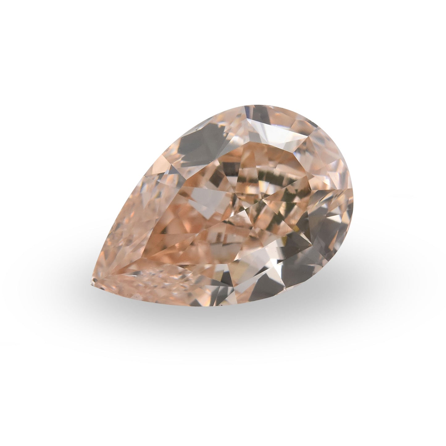 1.70 Carat Fancy Pink Brown Pear Diamond VS2 GIA