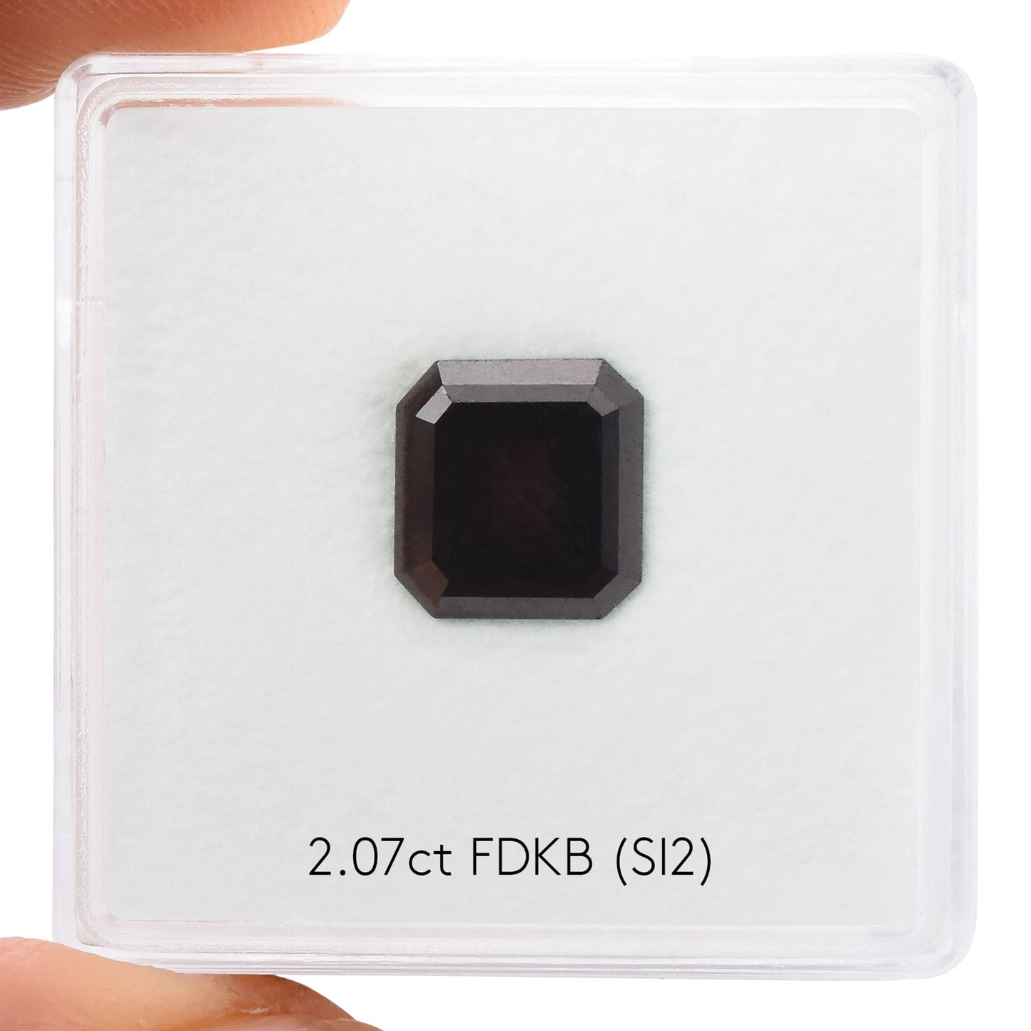 2,07 Karat Fancy Dark Brown Asscher Diamant (SI2) GIA