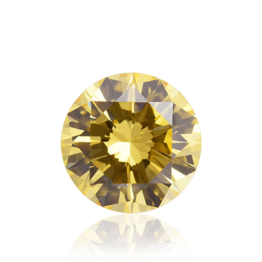 0,29 Karat Fancy Intense Orange Yellow Round Brilliant (I1) GIA