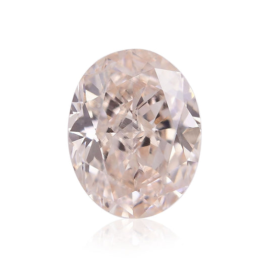 0,38 Karat hellrosa-brauner ovaler Diamant (VS2) GIA