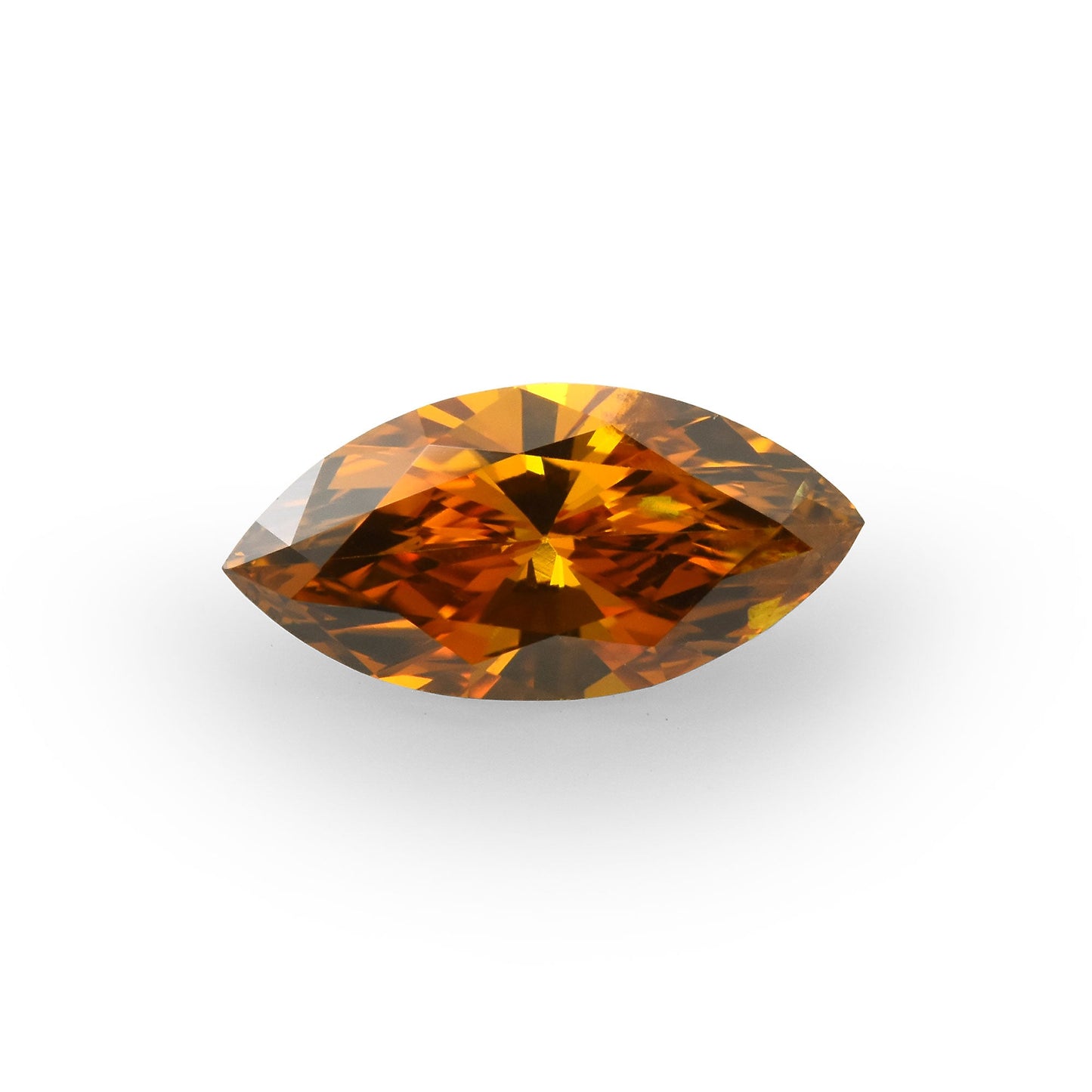 0,40 Karat Fancy Deep Brownish Yellowish Orange Marquise-Diamant (I1) GIA