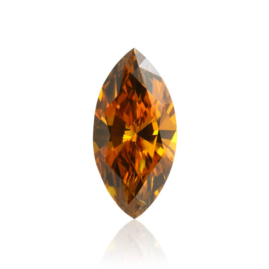 0,40 Karat Fancy Deep Brownish Yellowish Orange Marquise-Diamant (I1) GIA