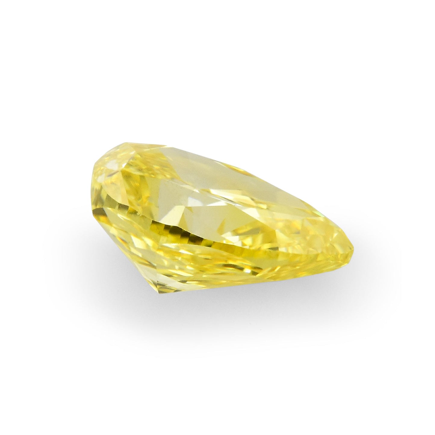 0,40 Karat Fancy Intense Yellow Pear Diamond (I1) GIA