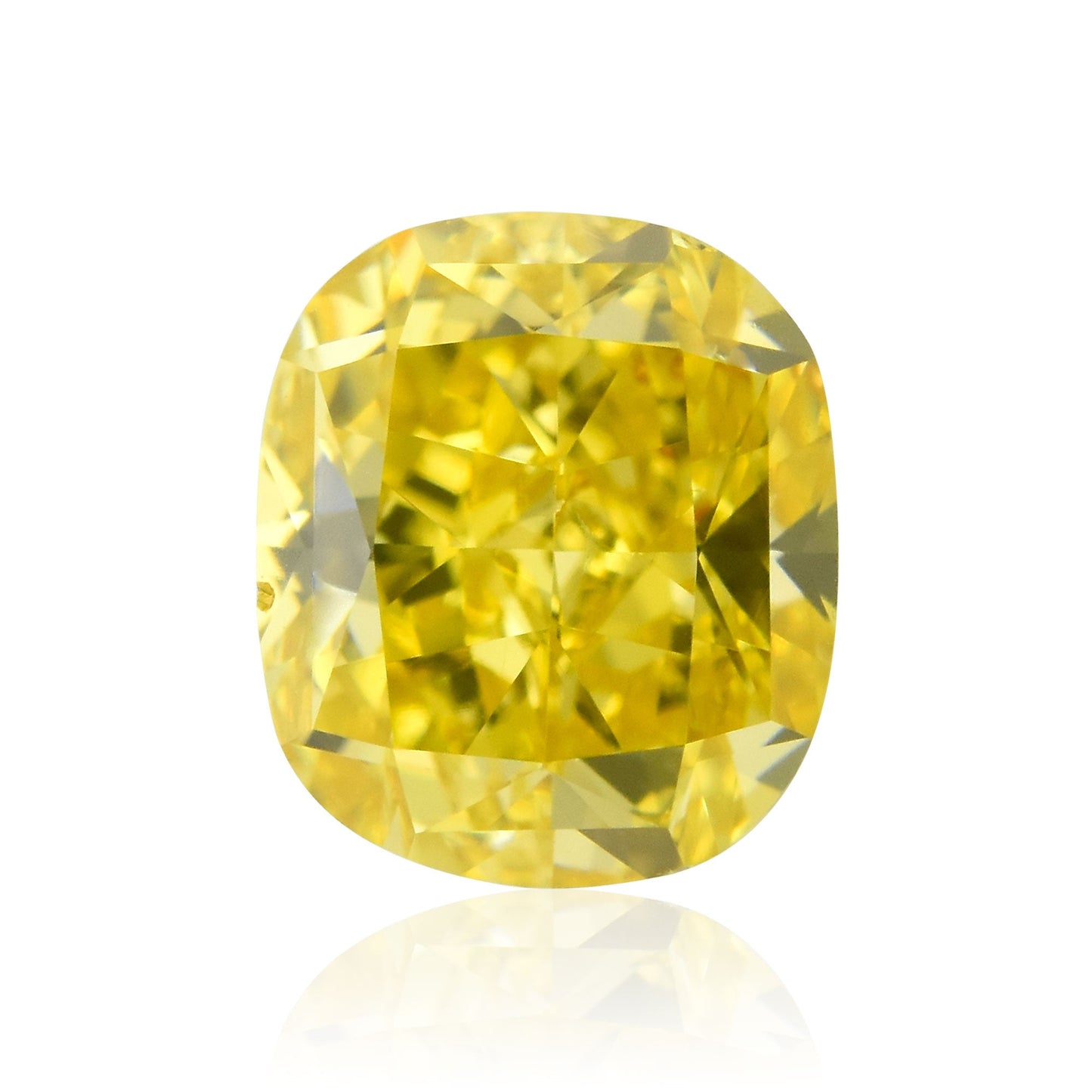 0,73 Karat Fancy Deep Yellow Cushion Diamond VS2 GIA