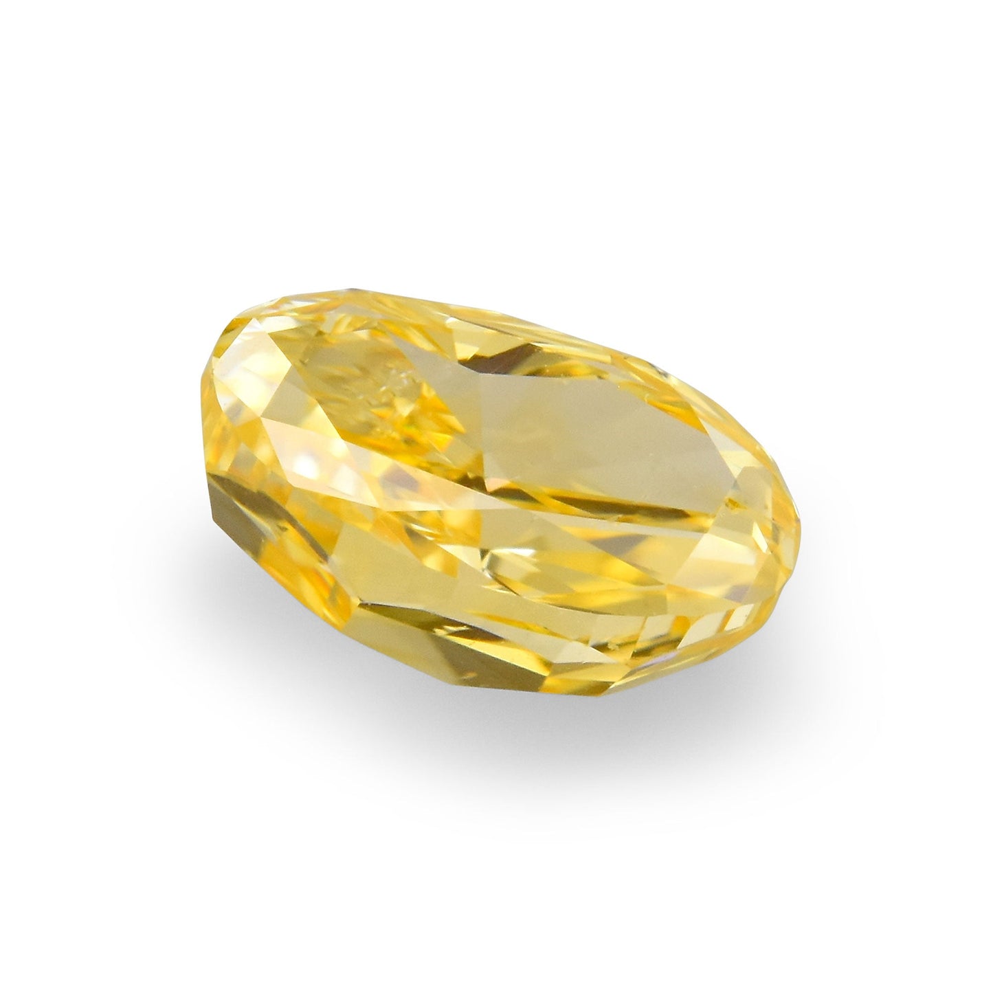 0,35 Karat Fancy Intense Orange Yellow Ovaler Diamant (I1) GIA