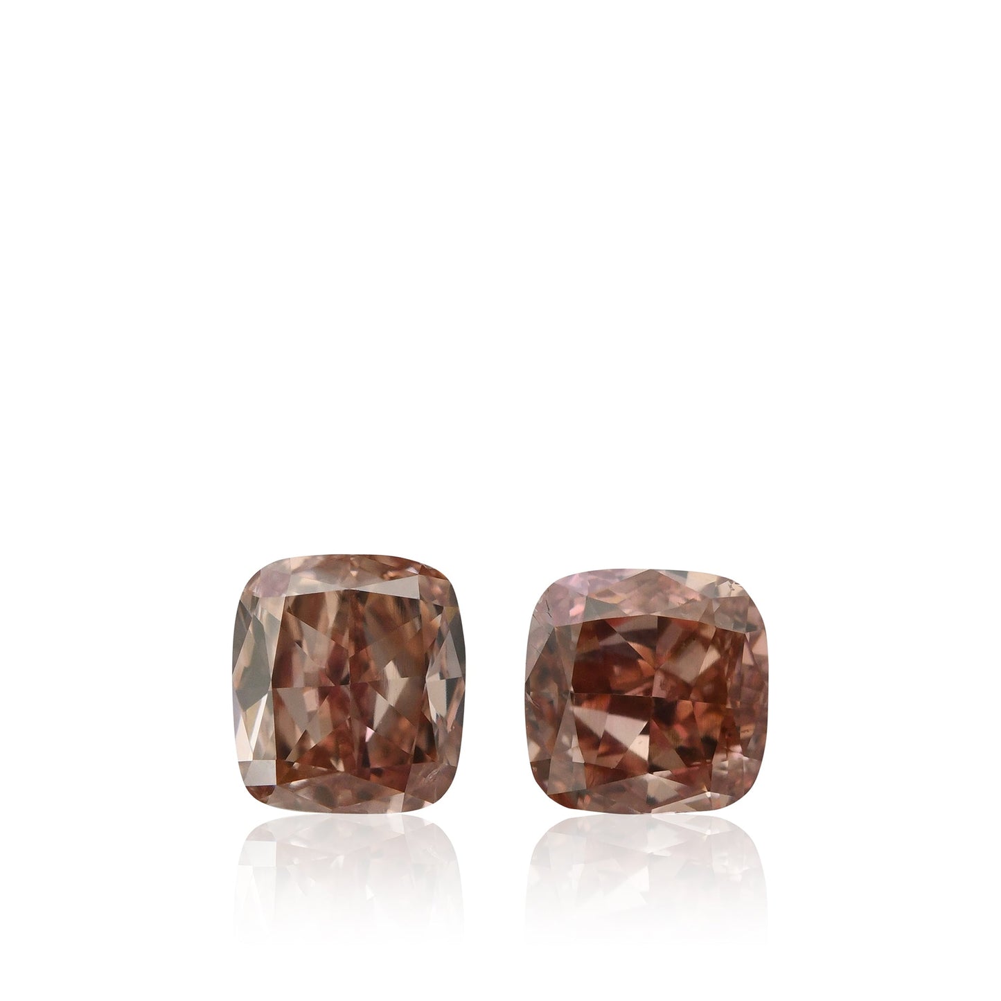 1,33 Karat Fancy Intense Orange Pink Cushion Diamanten SI2