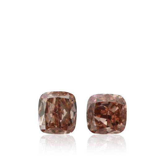 1,33 Karat Fancy Intense Orange Pink Cushion Diamanten SI2