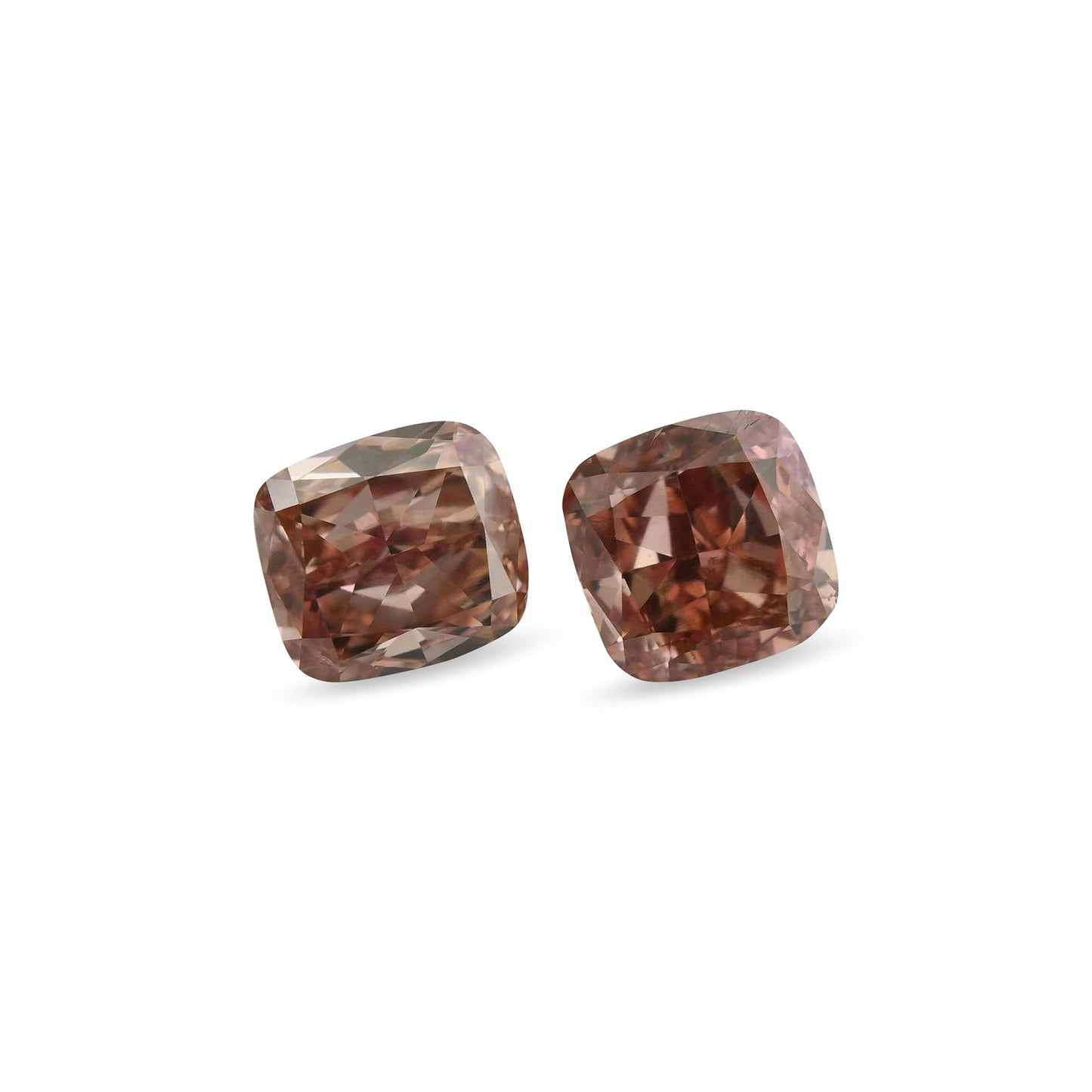1,33 Karat Fancy Intense Orange Pink Cushion Diamanten SI2