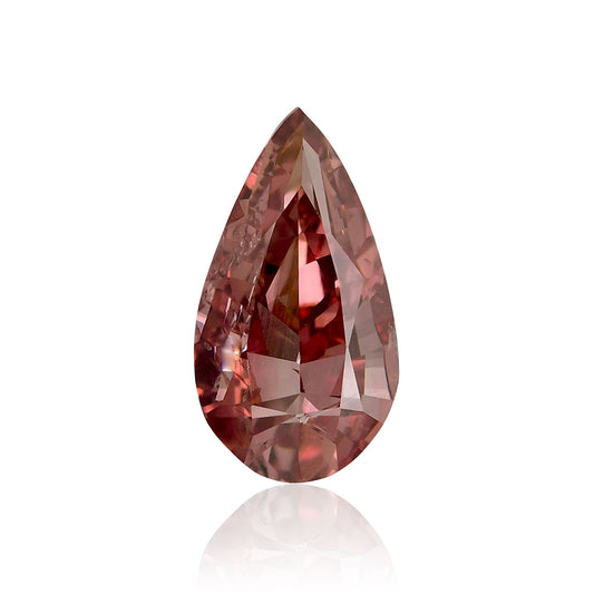 0,51 Karat Fancy Deep Orange Pink Birnenförmiger Diamant SI2 GIA