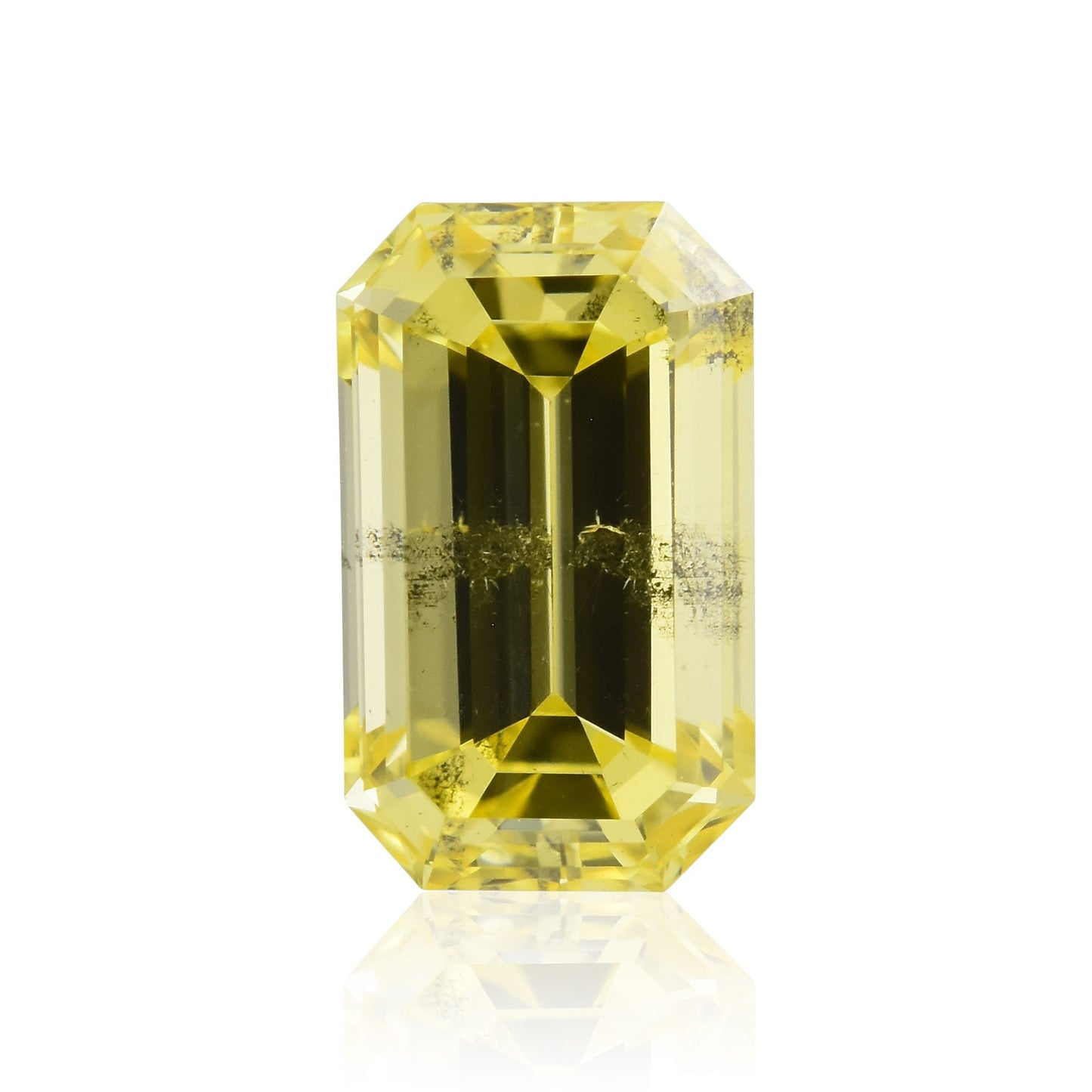 0,43 Karat Fancy Intense Yellow Emerald Diamond (SI2) GIA