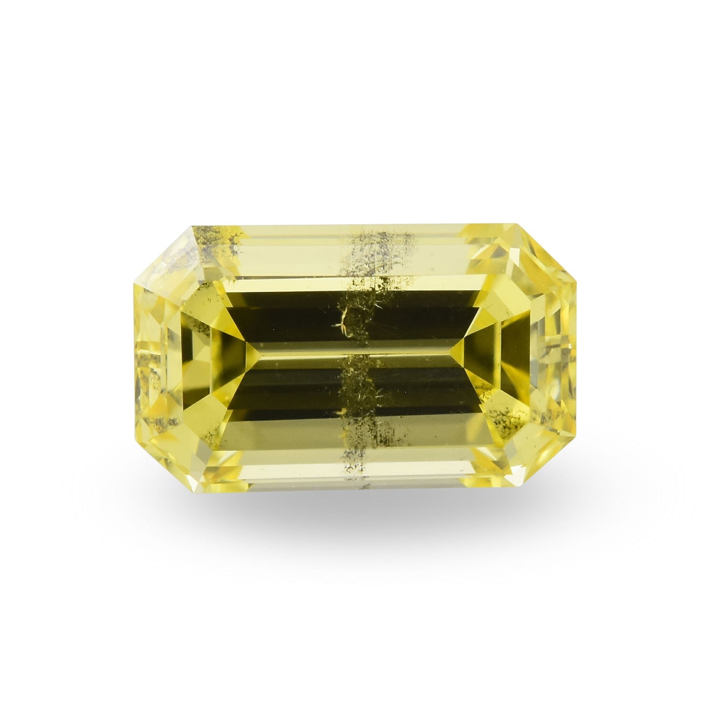 0,43 Karat Fancy Intense Yellow Emerald Diamond (SI2) GIA