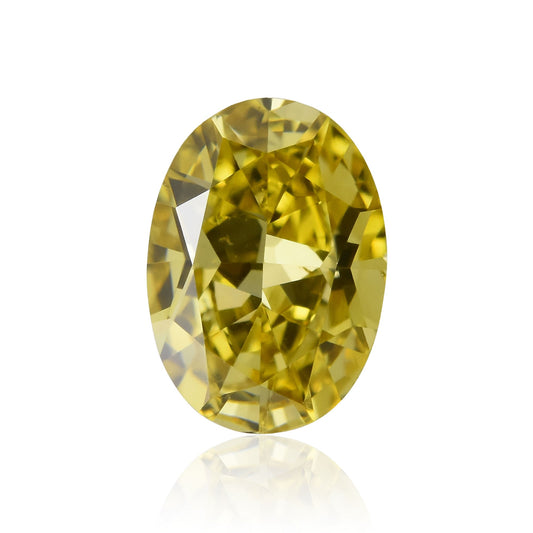 0,42 Karat Fancy Deep Yellow Ovaler Diamant SI2 GIA