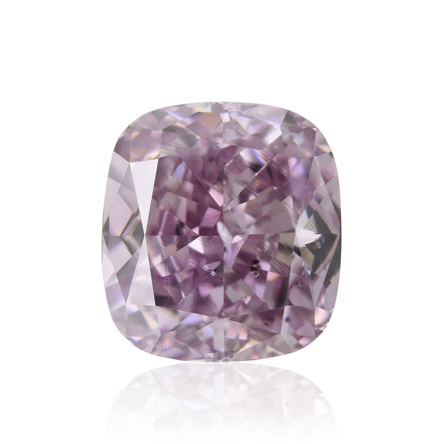 0,74 Karat Fancy Intense Purple Pink Cushion Diamond SI2 GIA