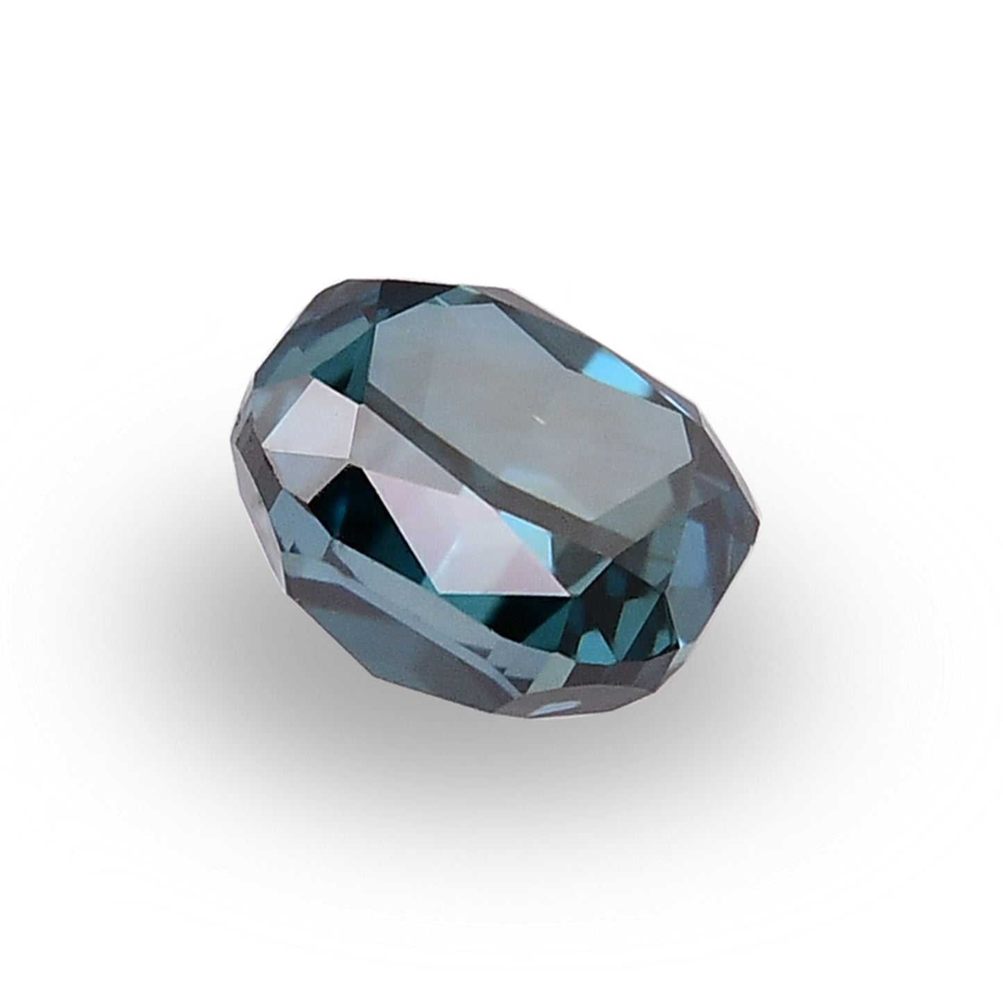 0,15 Karat Fancy Deep Blue Green Cushion Diamond VS2 GIA