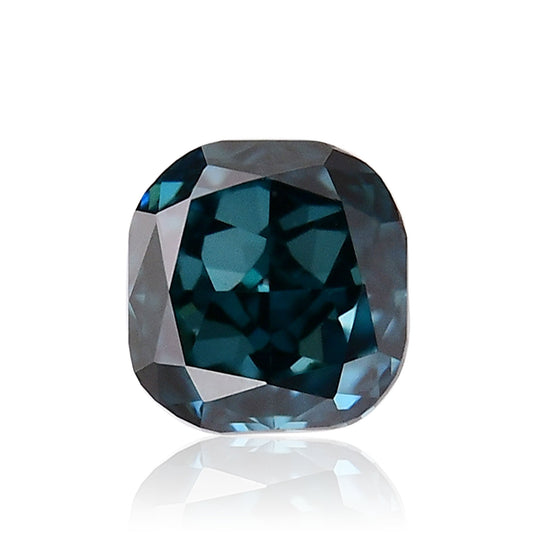 0,15 Karat Fancy Deep Blue Green Cushion Diamond VS2 GIA