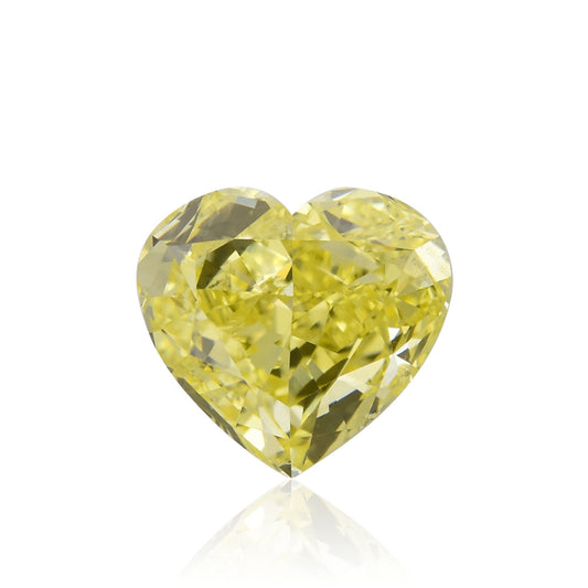 1,50 Karat Fancy Intense Yellow Heart Diamant SI1 GIA