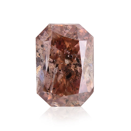 0,51 Karat Fancy Pink Brown Radiant Diamond (I1) GIA
