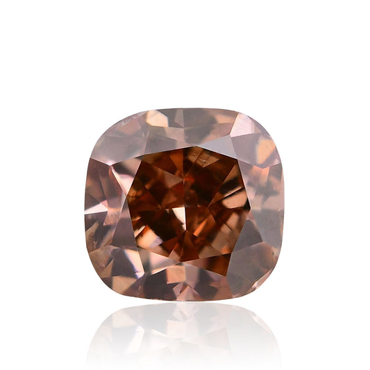 0,41 Karat Fancy Dark Pink Brown Cushion Diamond SI1 GIA