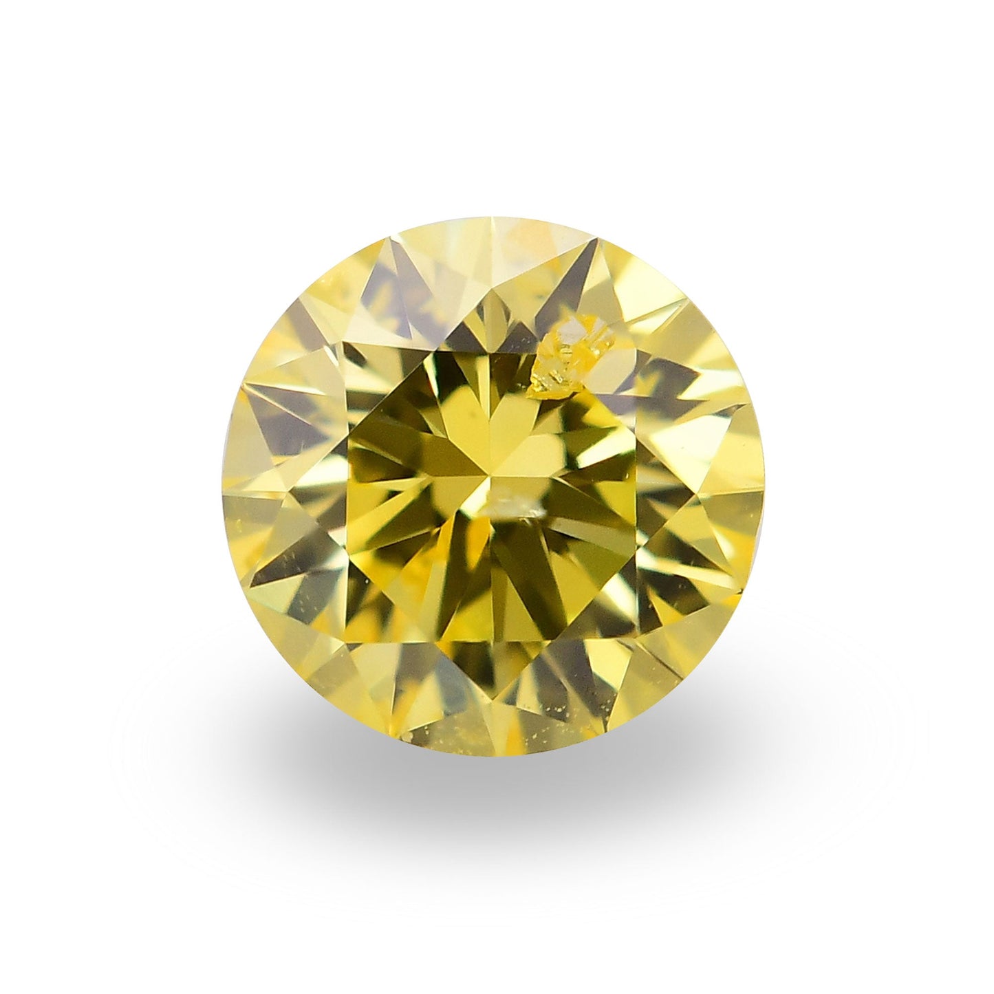 0,35 Karat Fancy Intense Yellow Round Brilliant I1 GIA