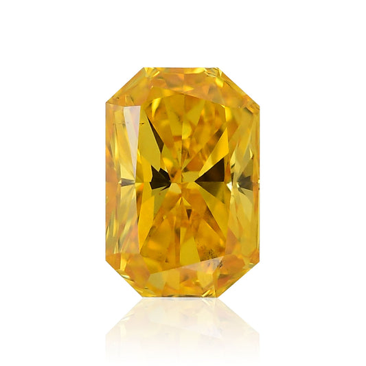 0,32 Karat Fancy Vivid Orange Yellow Radiant Diamant VS2 GIA