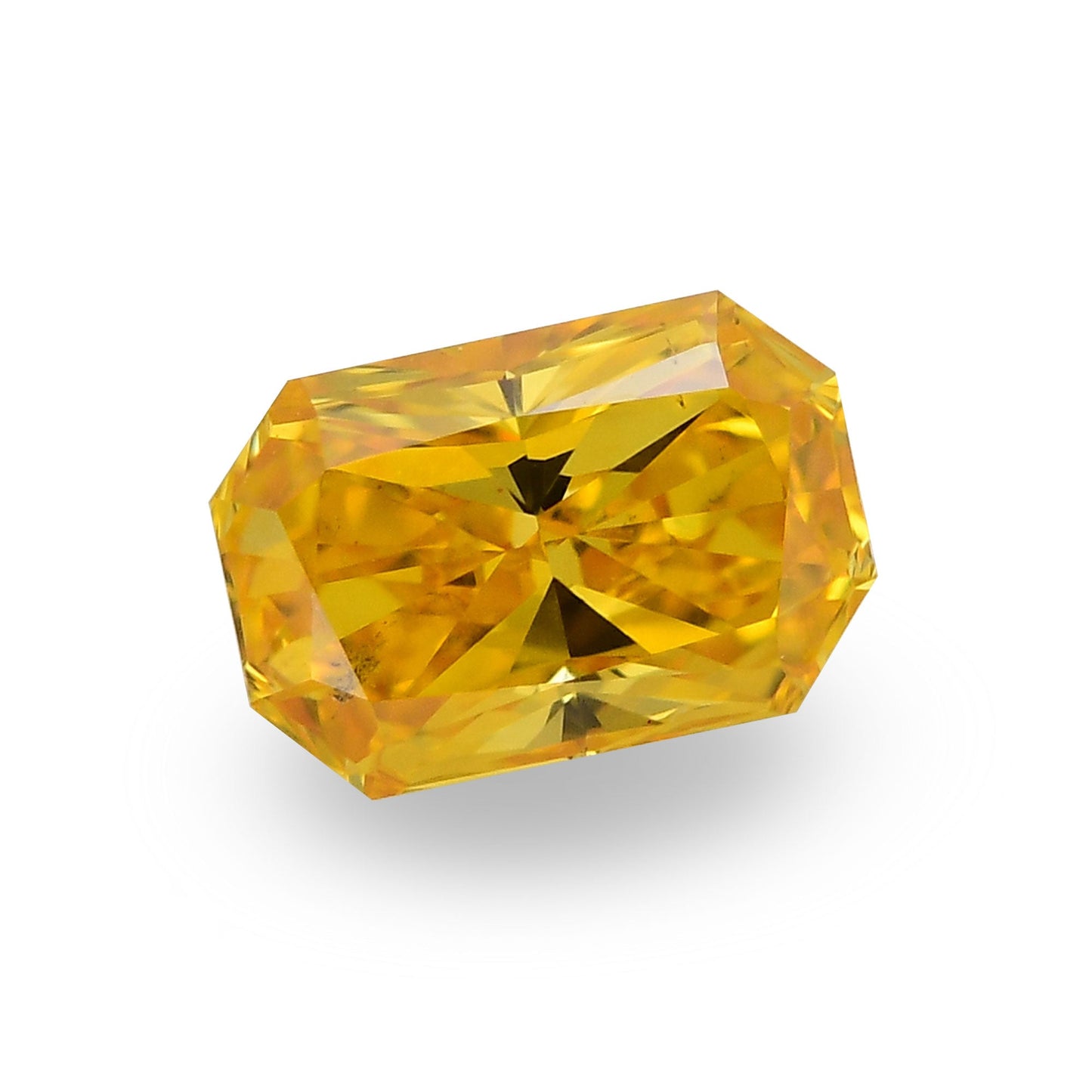 0,32 Karat Fancy Vivid Orange Yellow Radiant Diamant VS2 GIA
