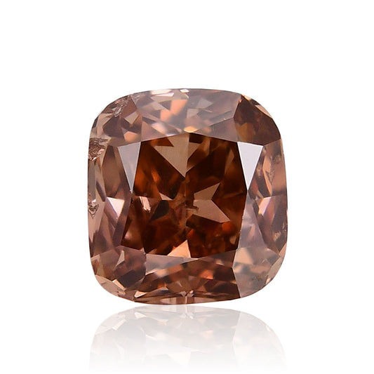 0,31 Karat Fancy Deep Pink Brown Cushion Diamond (SI2) GIA