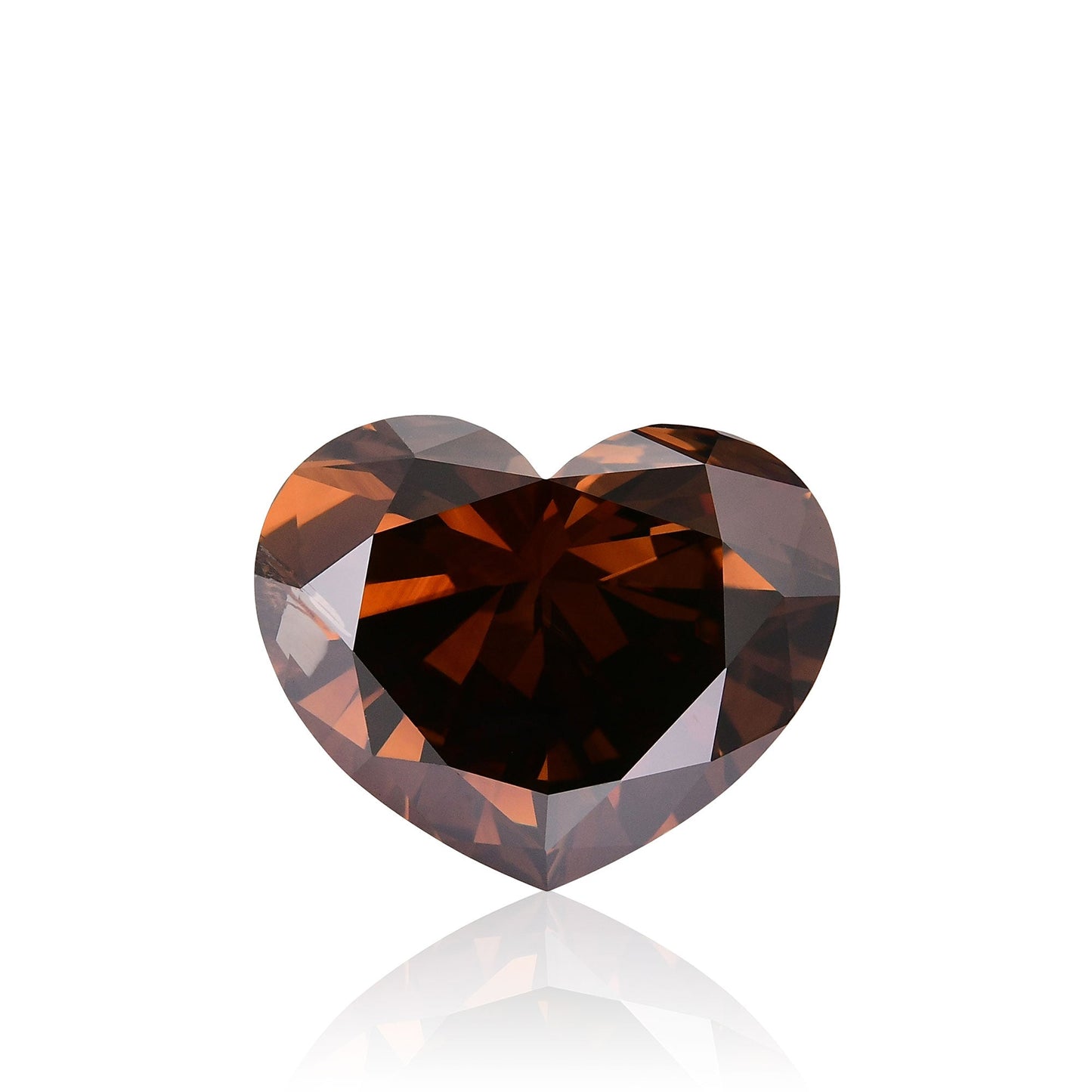 5,23 Karat Fancy Dark Orange Brown Heart Diamant (SI1) GIA