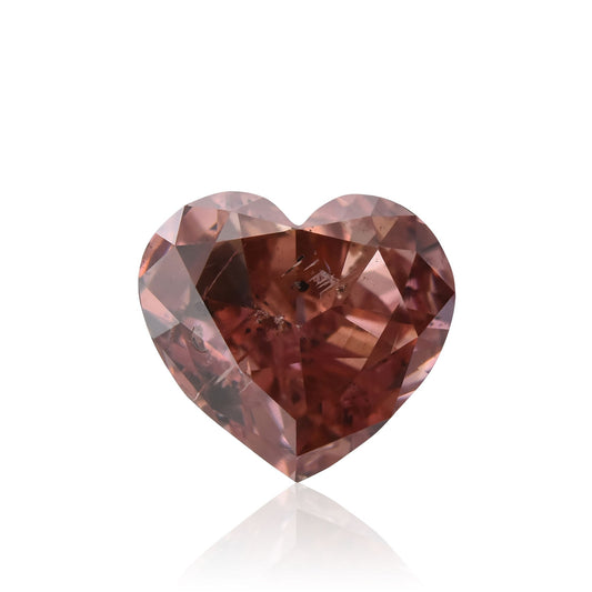 1,01 Karat Fancy Deep Orange Pink Heart Diamant (SI2) GIA