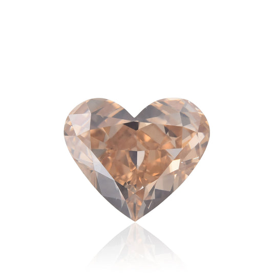 1,10 Karat Fancy Brown Pink Heart Diamant SI1 GIA