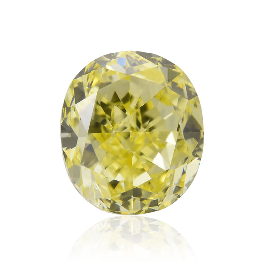 1,50 Karat Fancy Intense Yellow Oval Diamond SI1 GIA