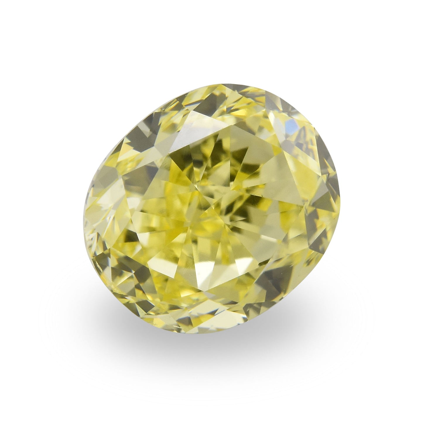 1,50 Karat Fancy Intense Yellow Oval Diamond SI1 GIA
