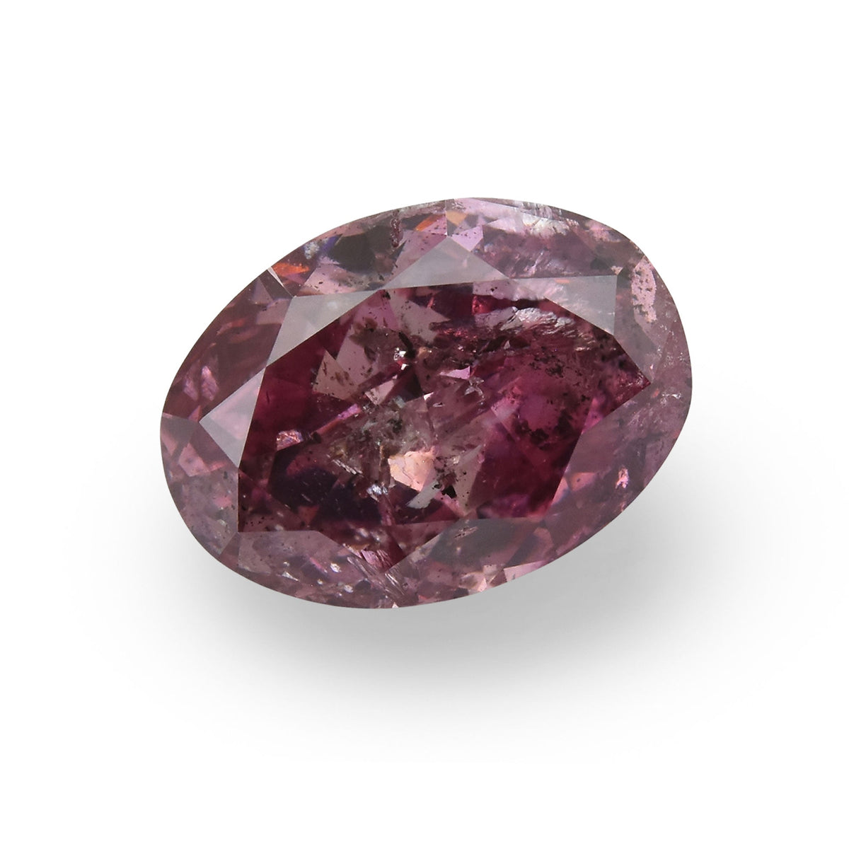 Ovaler Diamant | 1,71 ct | Fancy Deep Purple Pink | (I2) | GIA | Ref 393767
