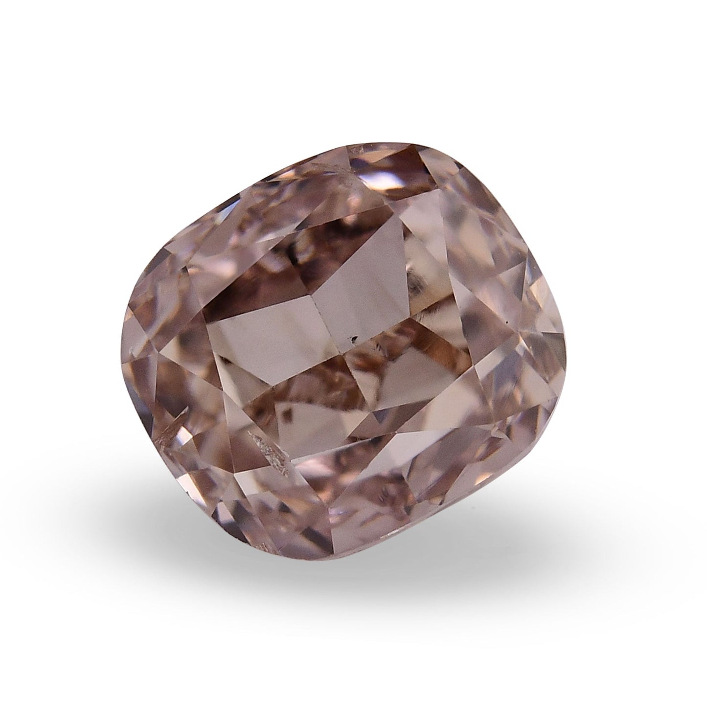 1.17 Carat Fancy Pink Brown Cushion Diamond SI2 GIA